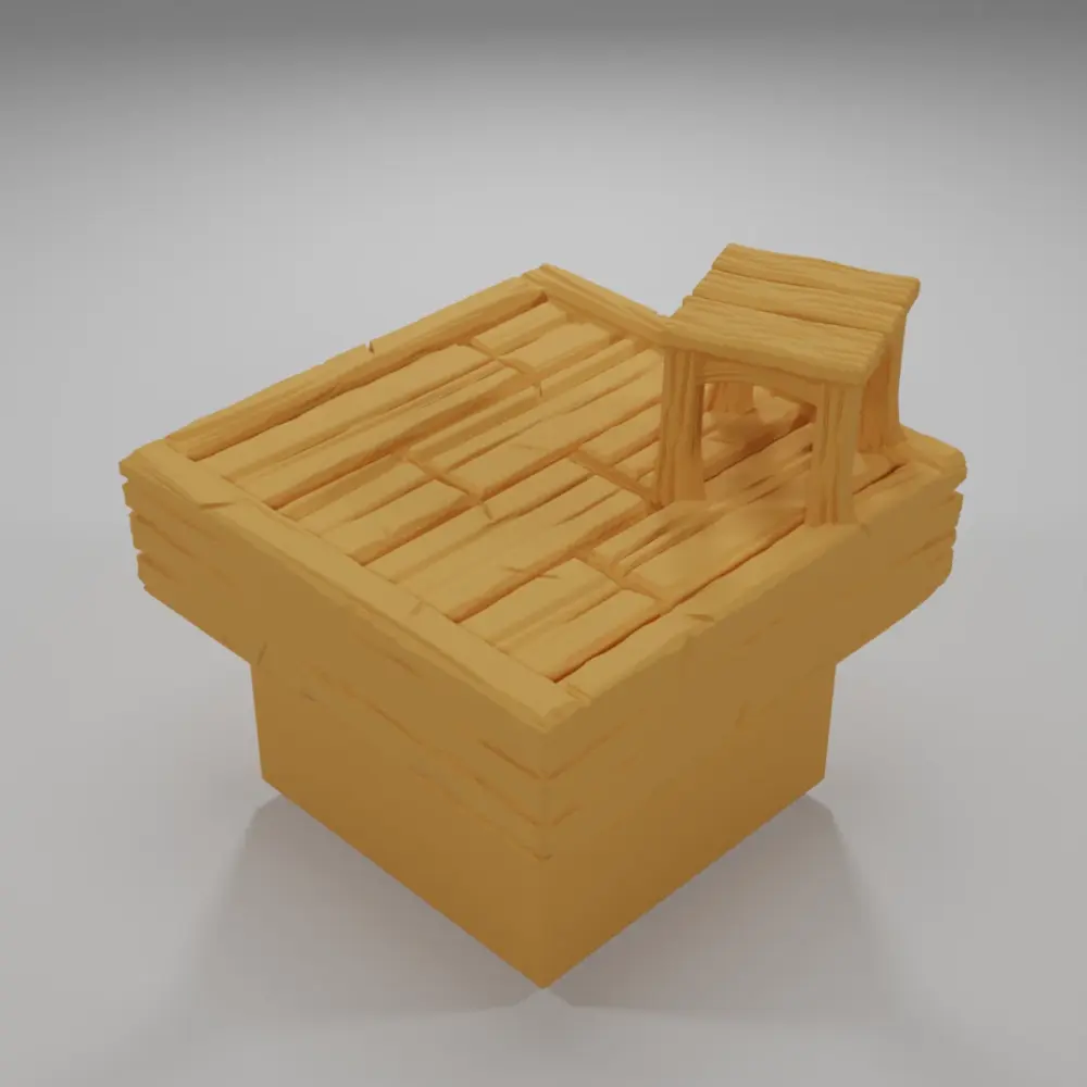 Stool - Medieval Town Part 1 - Dungeon Blocks