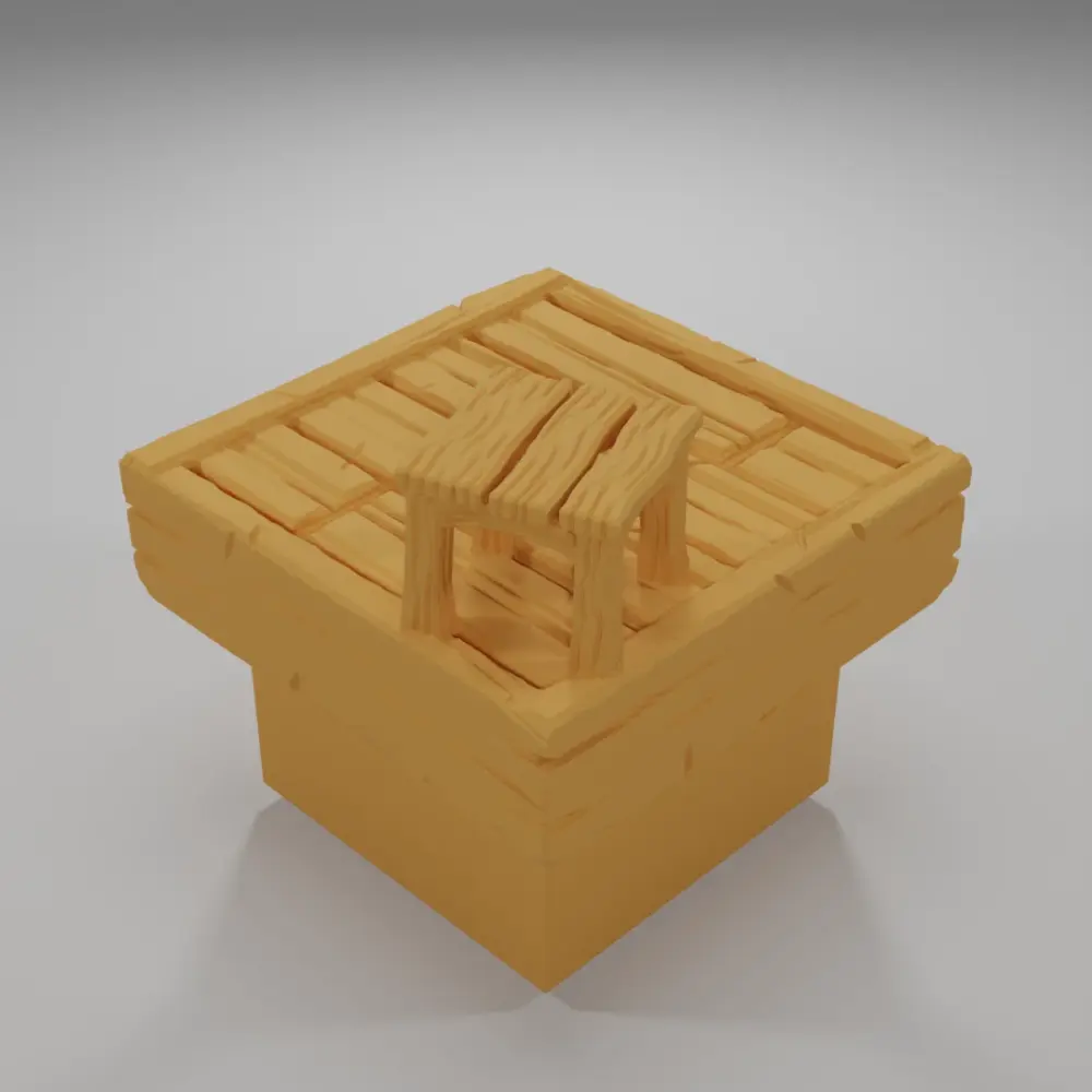 Stool - Medieval Town Part 1 - Dungeon Blocks