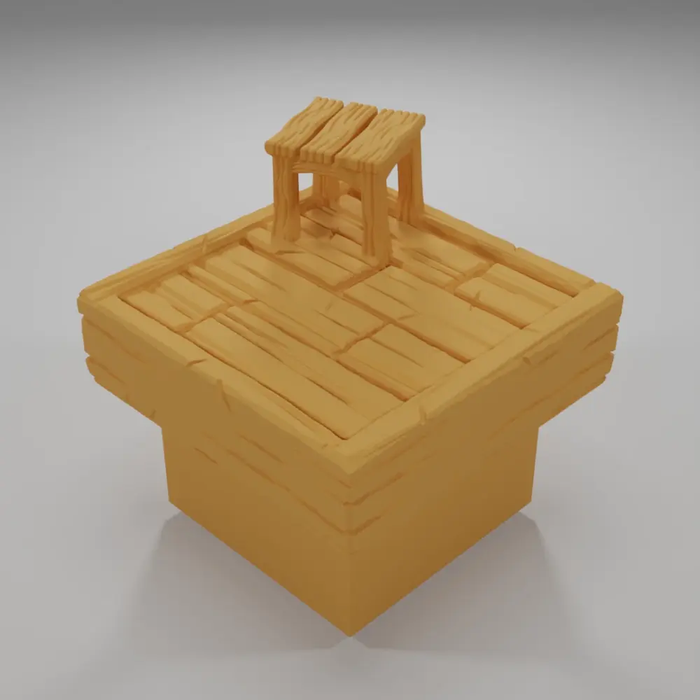 Stool - Medieval Town Part 1 - Dungeon Blocks
