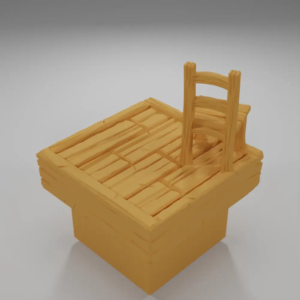 Chair - Medieval Town Part 1 - Dungeon Blocks
