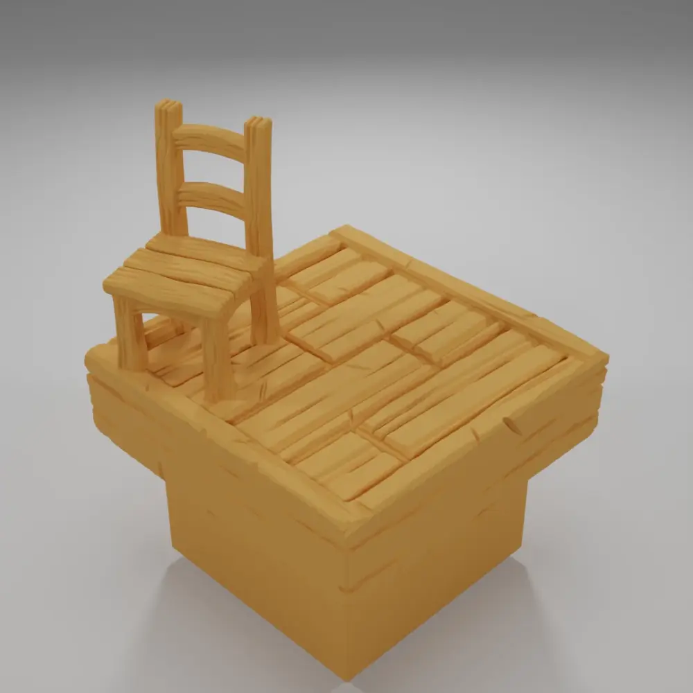 Chair - Medieval Town Part 1 - Dungeon Blocks