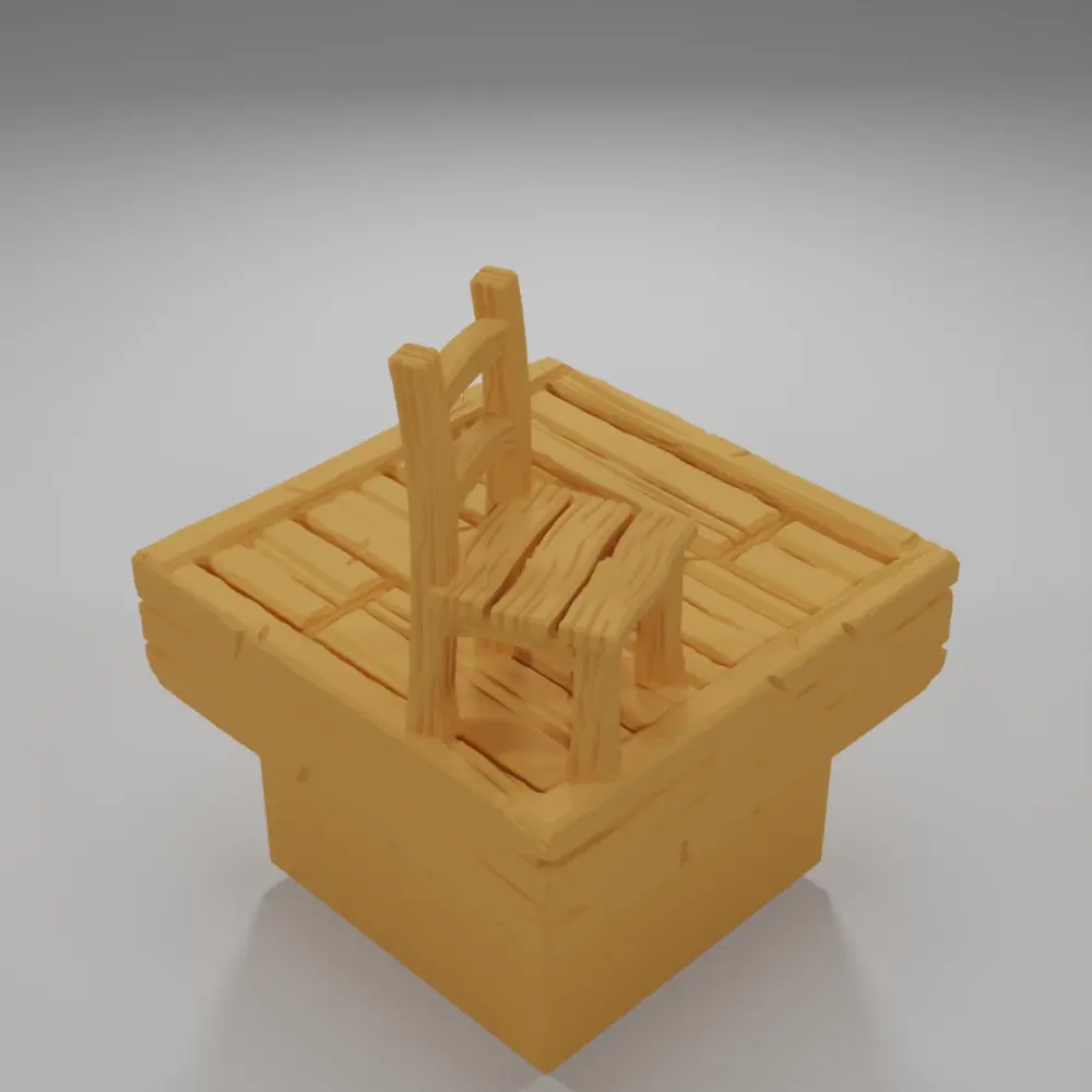 Chair - Medieval Town Part 1 - Dungeon Blocks