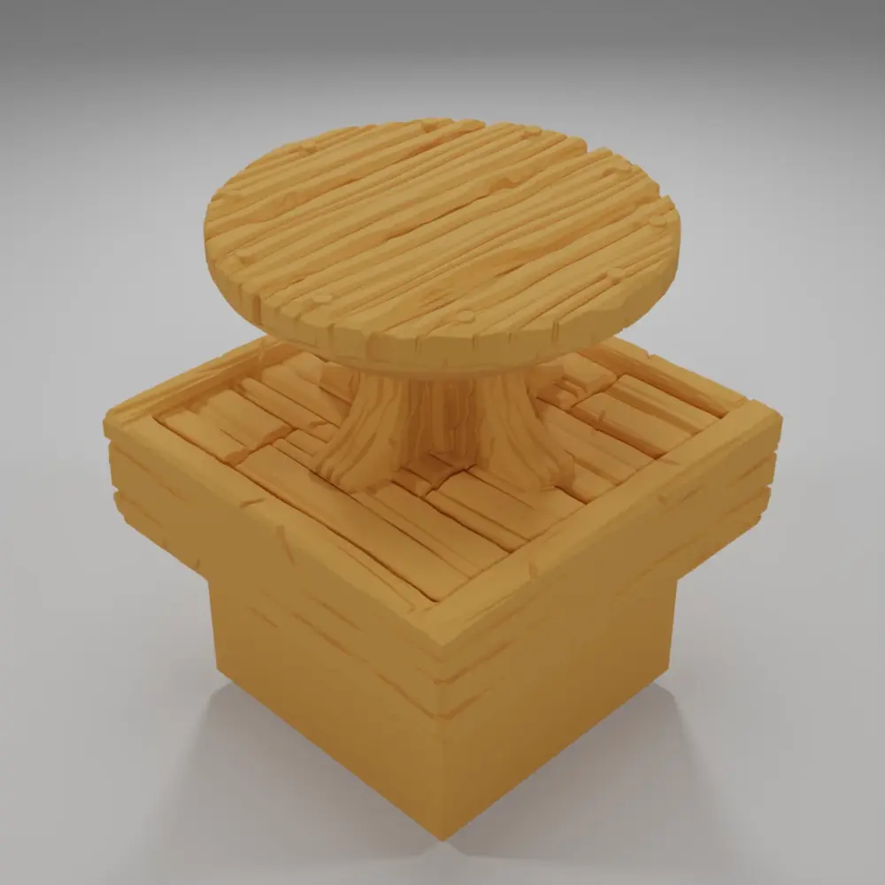 Table Empty - Medieval Town Part 1 - Dungeon Blocks