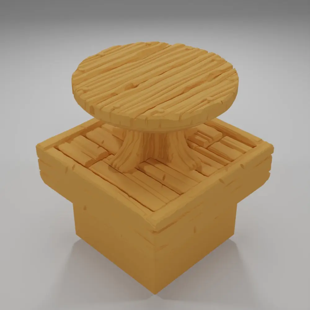 Table Empty - Medieval Town Part 1 - Dungeon Blocks