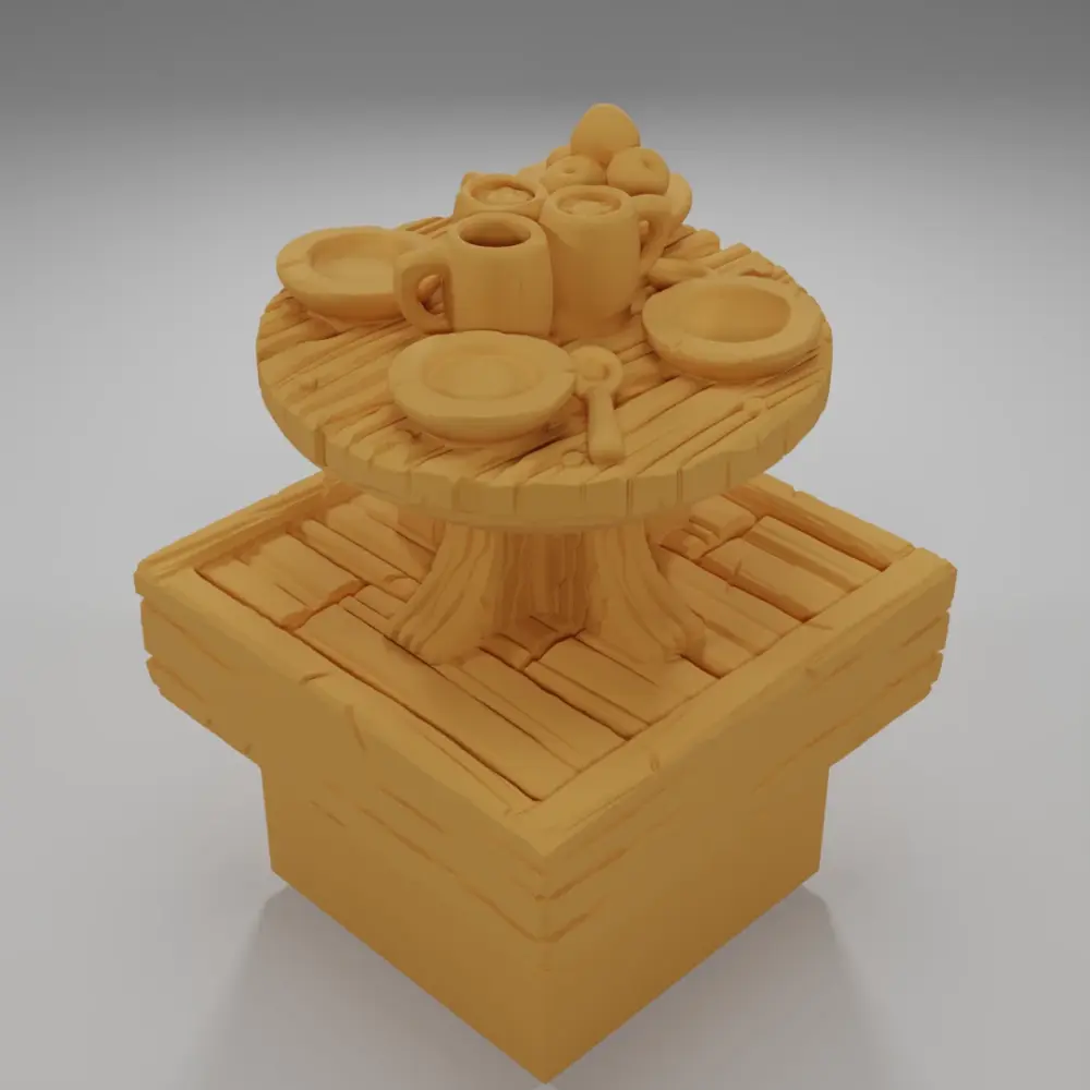 Table Food - Medieval Town Part 1 - Dungeon Blocks