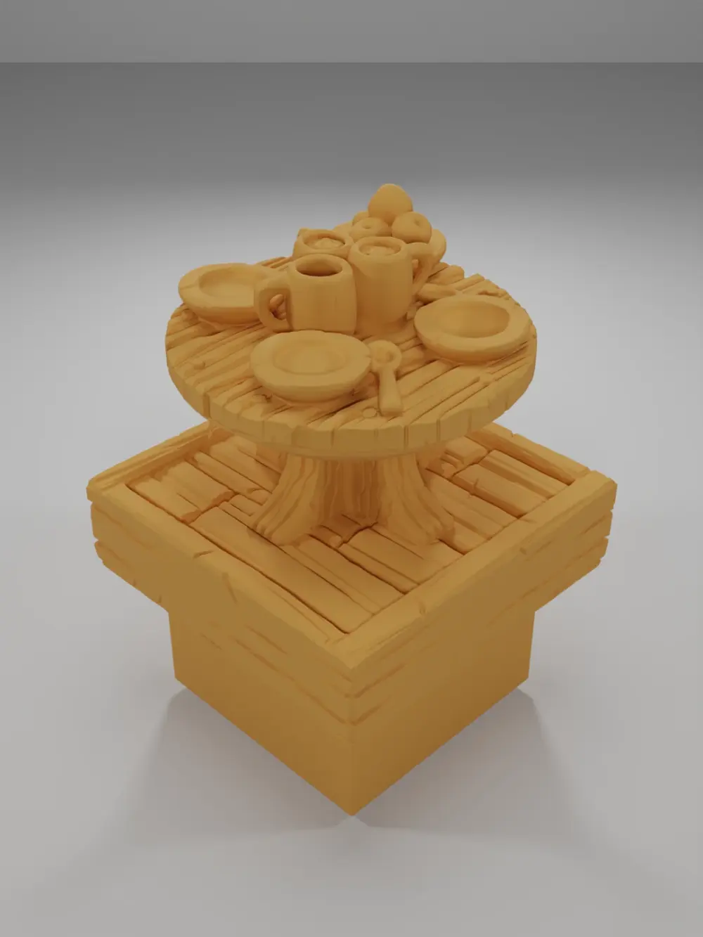 Table Food - Medieval Town Part 1 - Dungeon Blocks