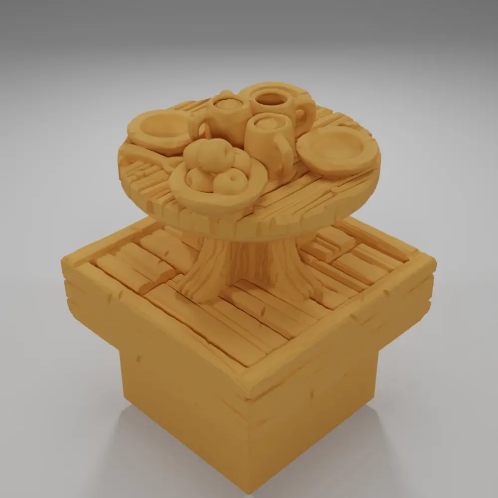 Table Food - Medieval Town Part 1 - Dungeon Blocks