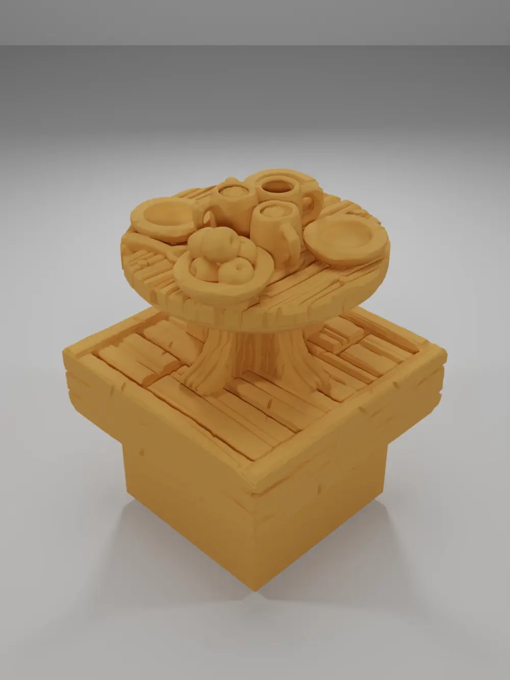 Table Food - Medieval Town Part 1 - Dungeon Blocks
