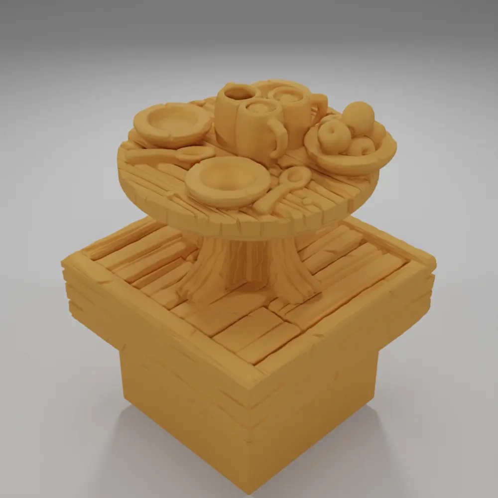 Table Food - Medieval Town Part 1 - Dungeon Blocks