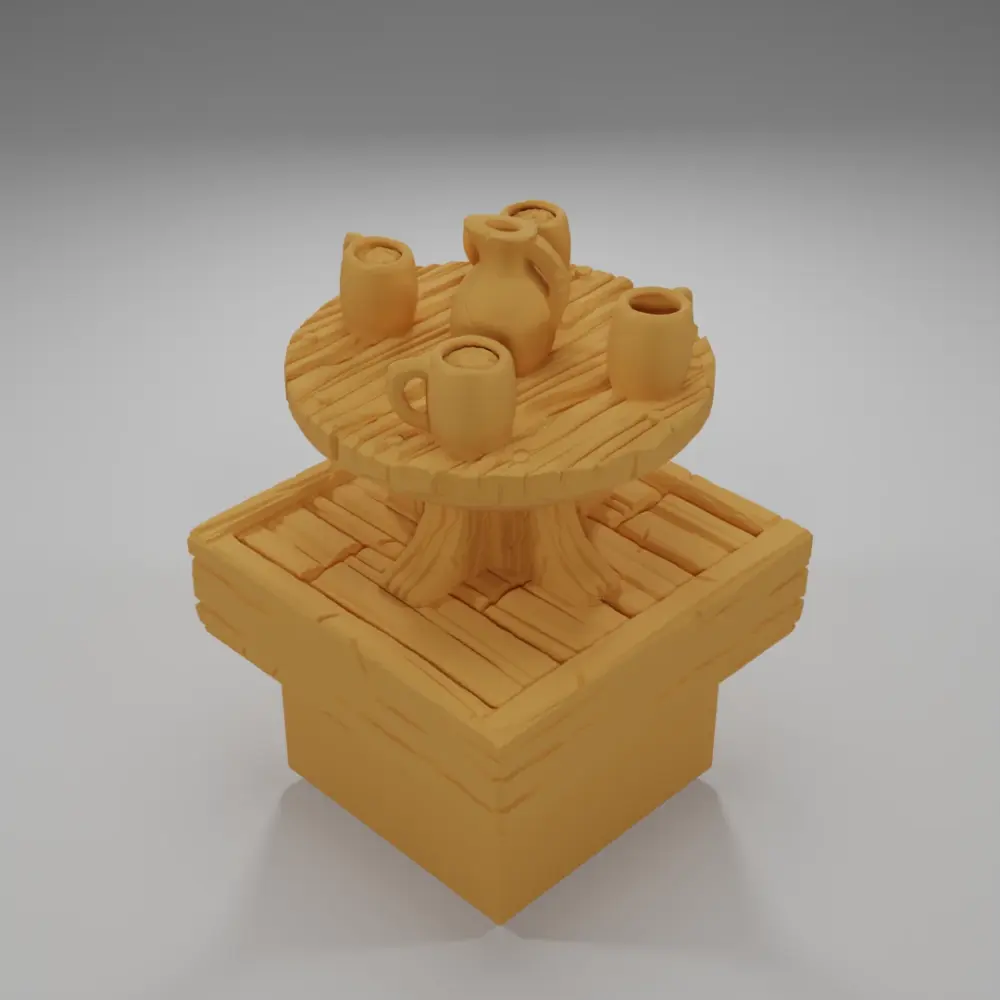 Table Drink 1 - Medieval Town Part 1 - Dungeon Blocks