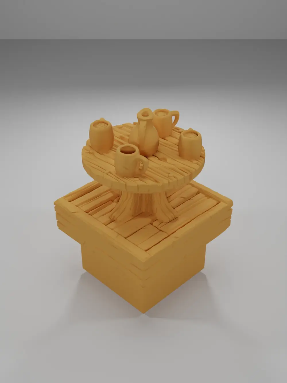 Table Drink 1 - Medieval Town Part 1 - Dungeon Blocks