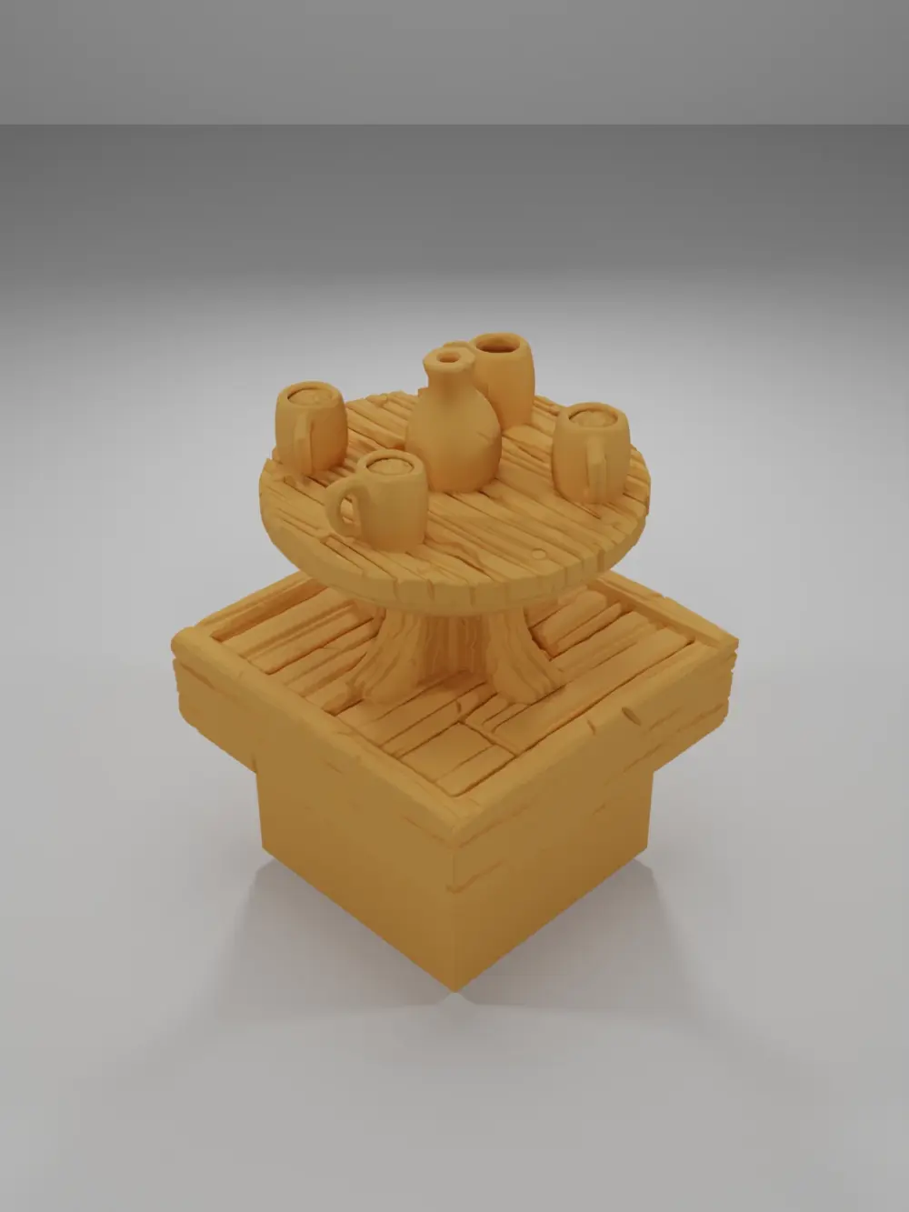 Table Drink 1 - Medieval Town Part 1 - Dungeon Blocks