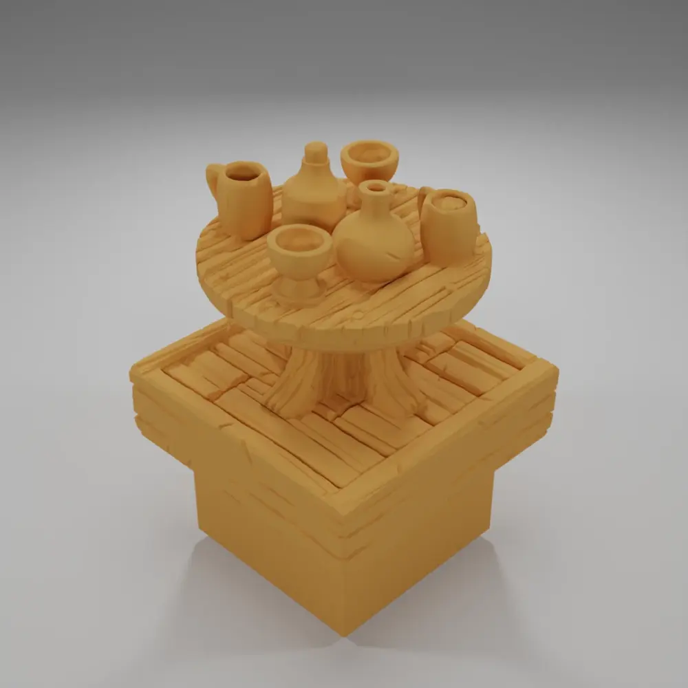 Table Drink 2 - Medieval Town Part 1 - Dungeon Blocks