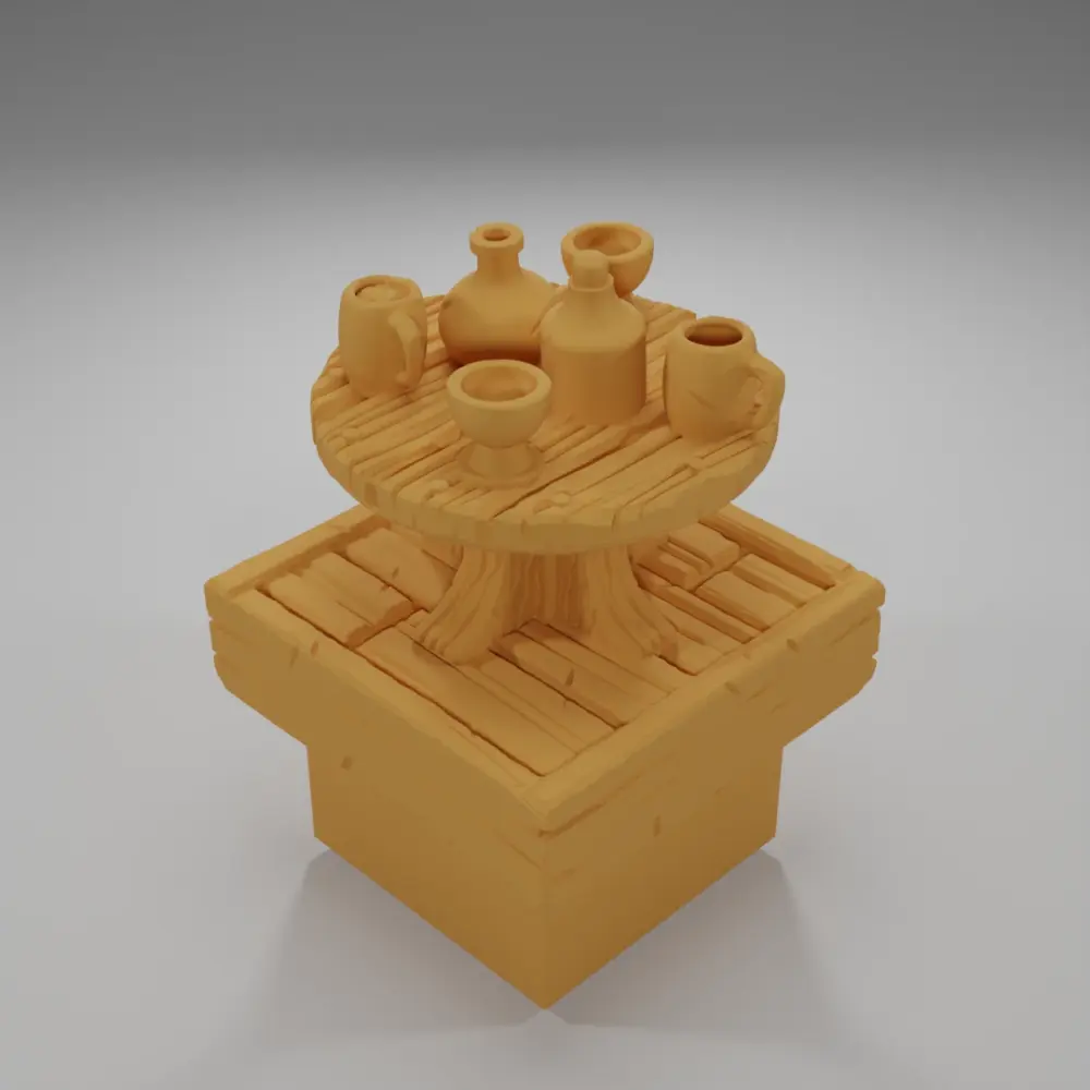Table Drink 2 - Medieval Town Part 1 - Dungeon Blocks