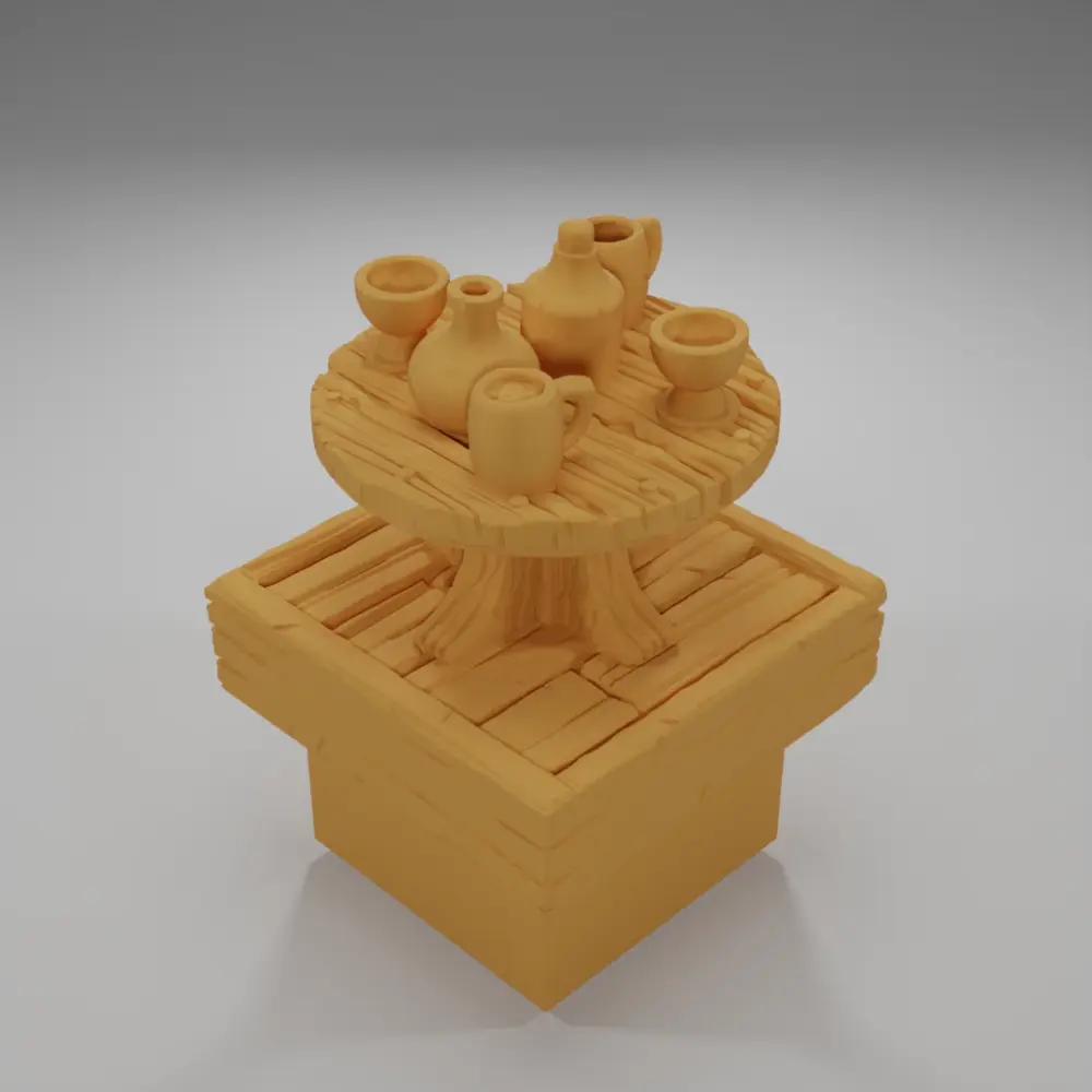 Table Drink 2 - Medieval Town Part 1 - Dungeon Blocks