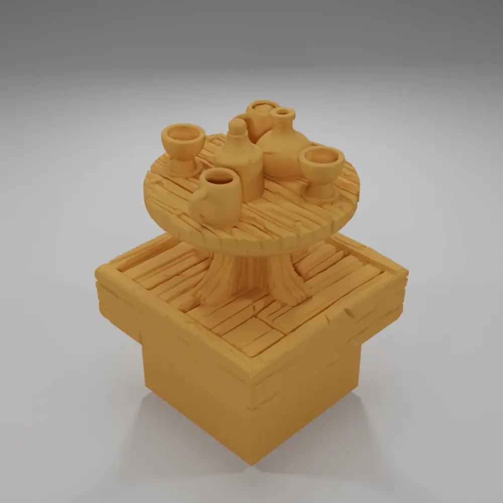 Table Drink 2 - Medieval Town Part 1 - Dungeon Blocks