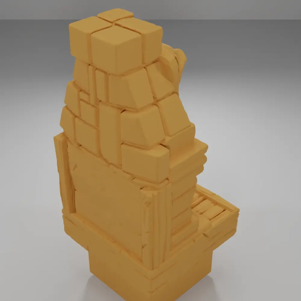 Pig Fireplace - Medieval Town Part 1 - Dungeon Blocks - MT1-066-NL