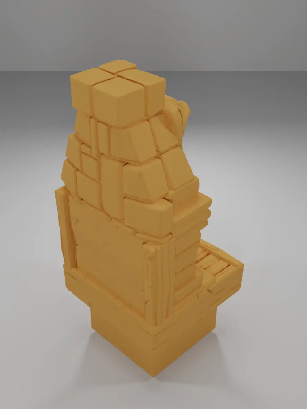 Pig Fireplace - Medieval Town Part 1 - Dungeon Blocks - MT1-066-NL