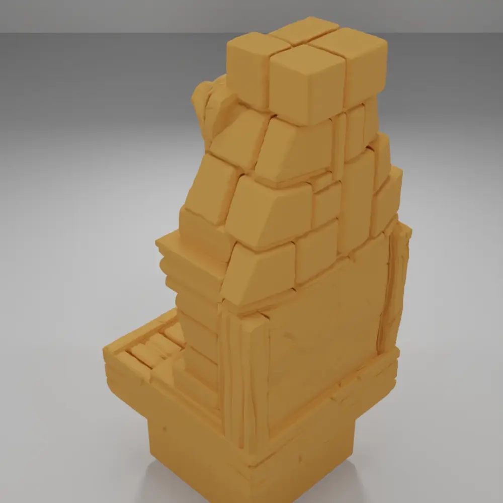 Pig Fireplace - Medieval Town Part 1 - Dungeon Blocks - MT1-066-NL