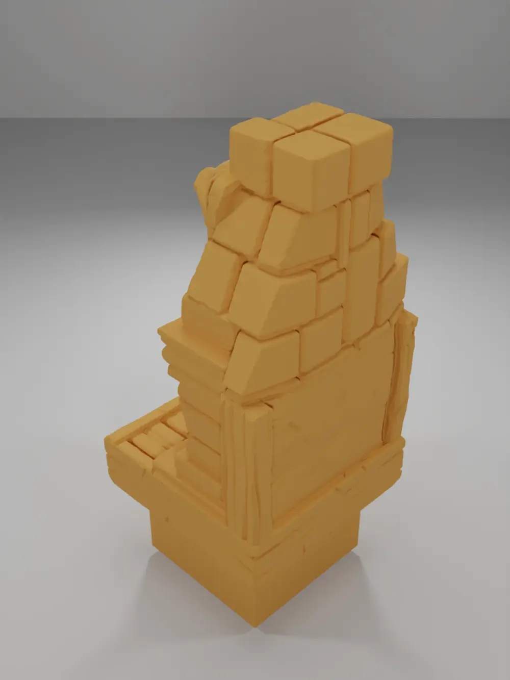 Pig Fireplace - Medieval Town Part 1 - Dungeon Blocks - MT1-066-NL