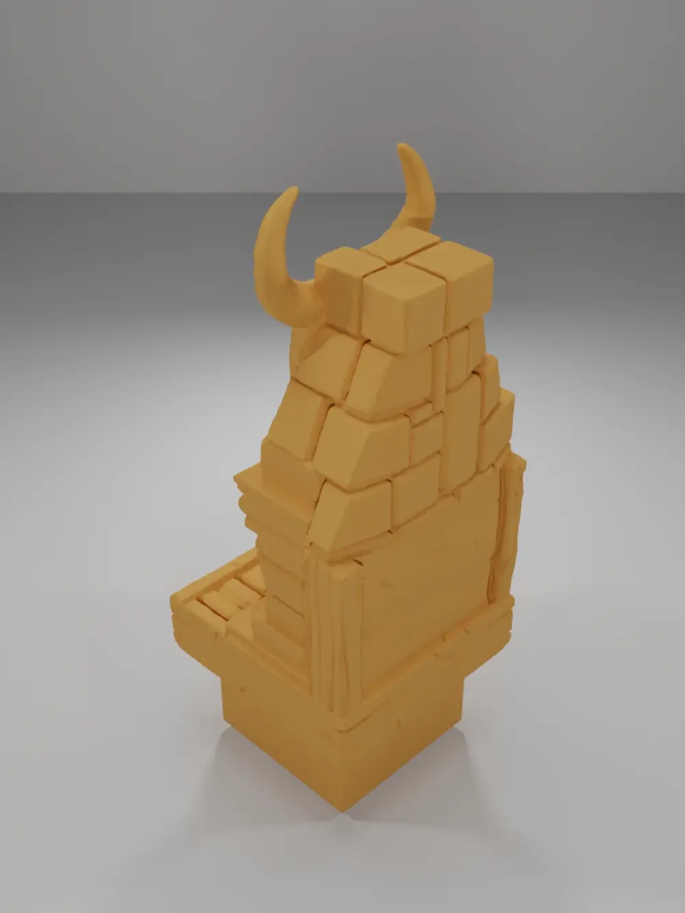 Skull Fireplace - Medieval Town Part 1 - Dungeon Blocks