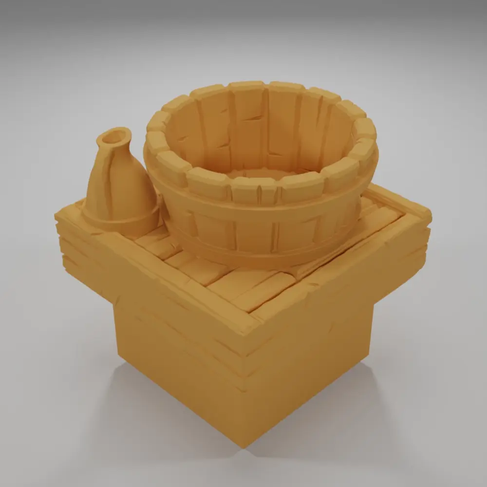 Bath Empty - Medieval Town Part 1 - Dungeon Blocks