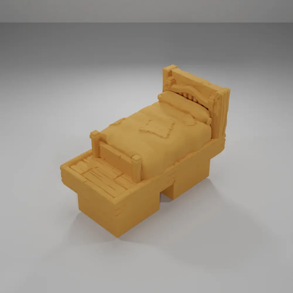 Bed - Medieval Town Part 1 - Dungeon Blocks