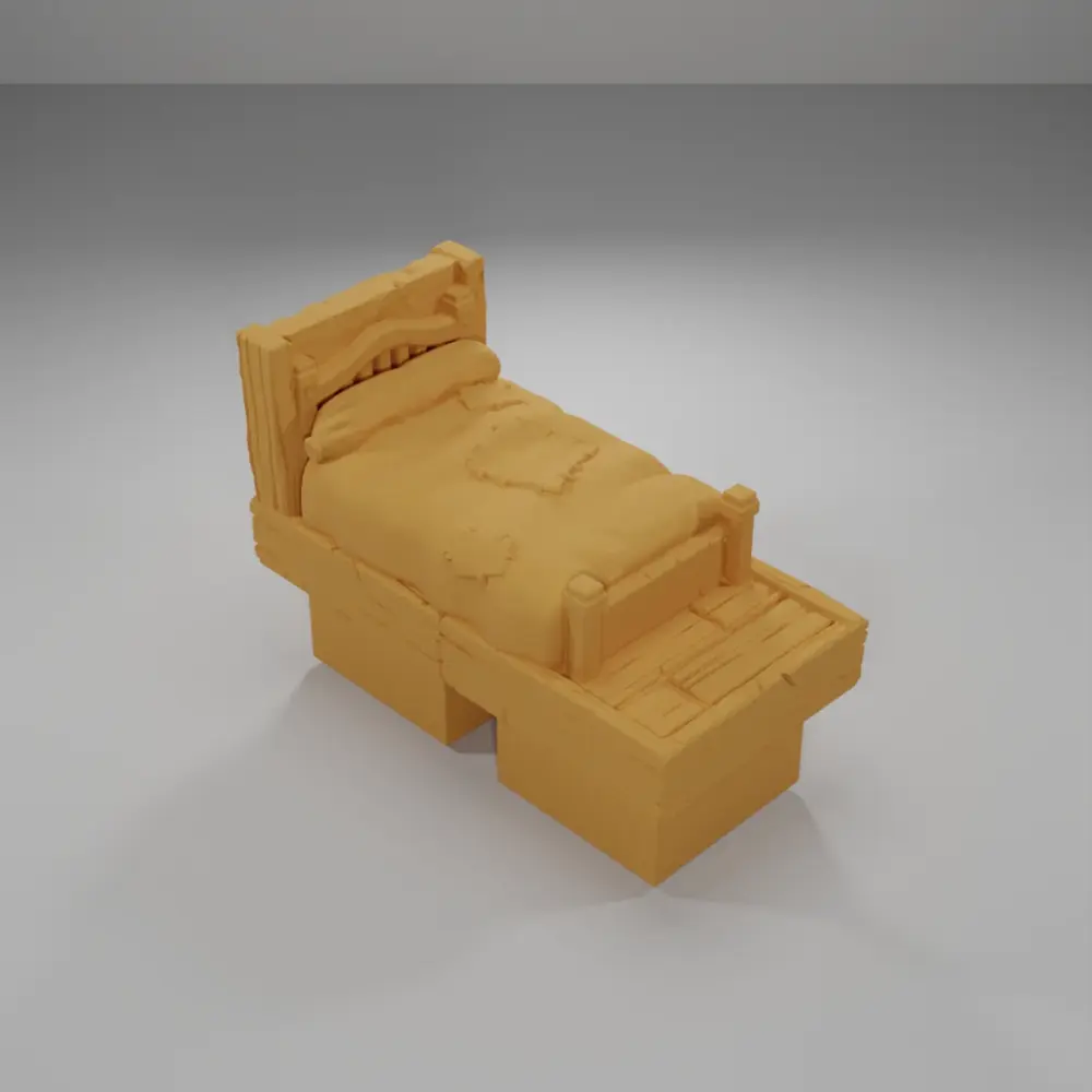 Bed - Medieval Town Part 1 - Dungeon Blocks