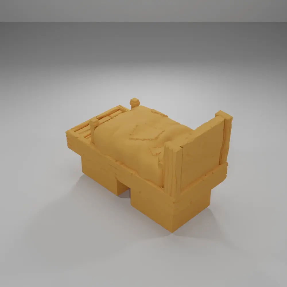 Bed - Medieval Town Part 1 - Dungeon Blocks