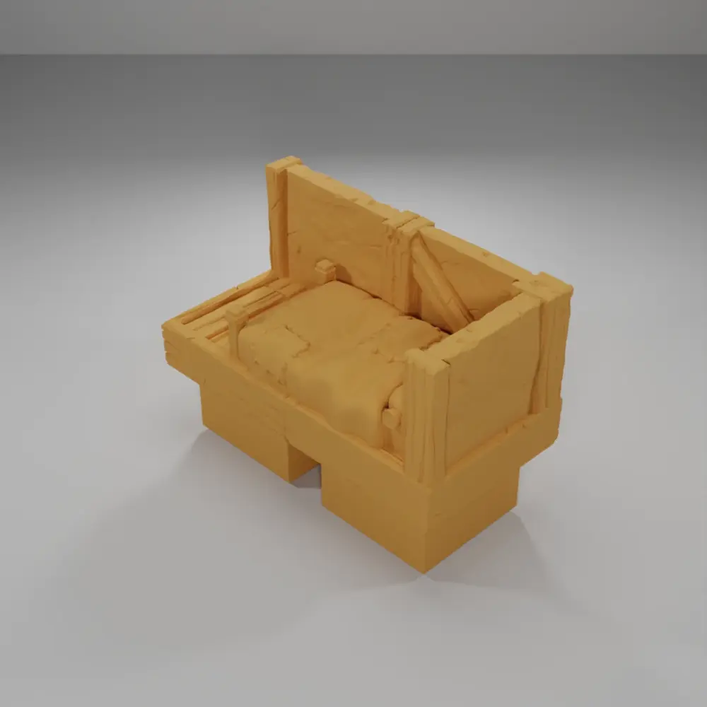 Bed Angle - Medieval Town Part 1 - Dungeon Blocks