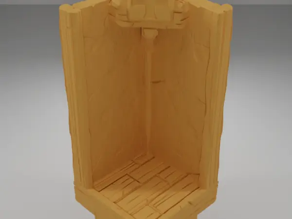 Tall Big Barrel - Medieval Town Part 1 - Dungeon Blocks - MT1-102-NL