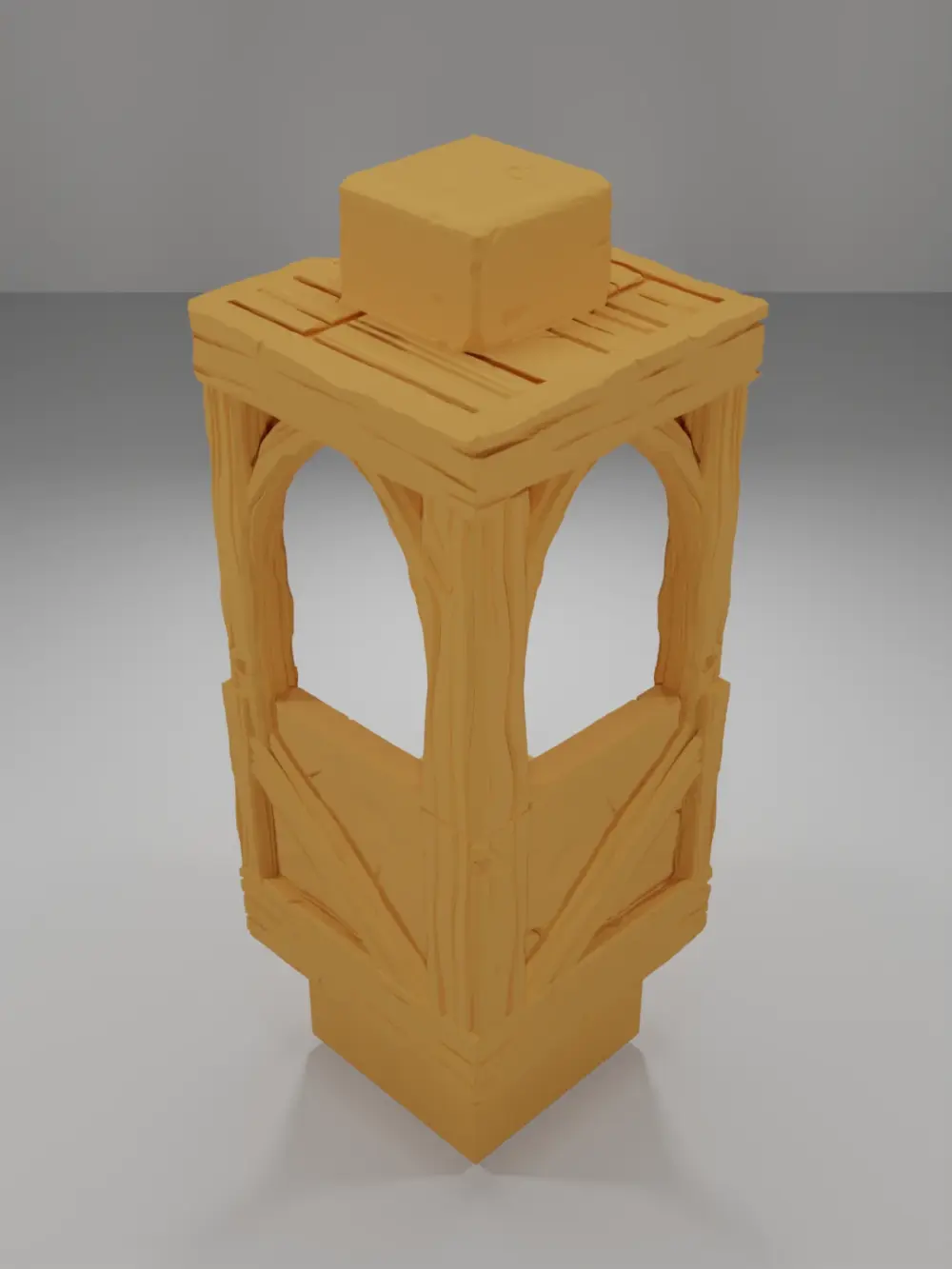Tall Angle Half Wall - Medieval Town Part 1 - Dungeon Blocks