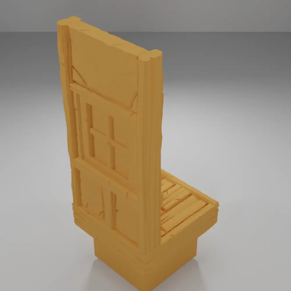 Tall Window With Glass - Medieval Town Part 1 - Dungeon Blocks - MT1-094-NL