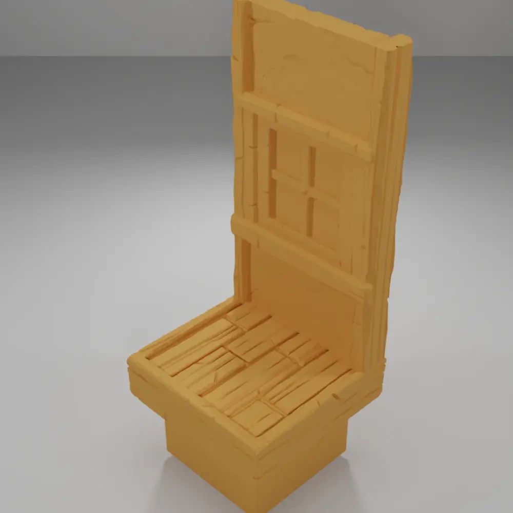 Tall Window With Glass - Medieval Town Part 1 - Dungeon Blocks - MT1-094-NL