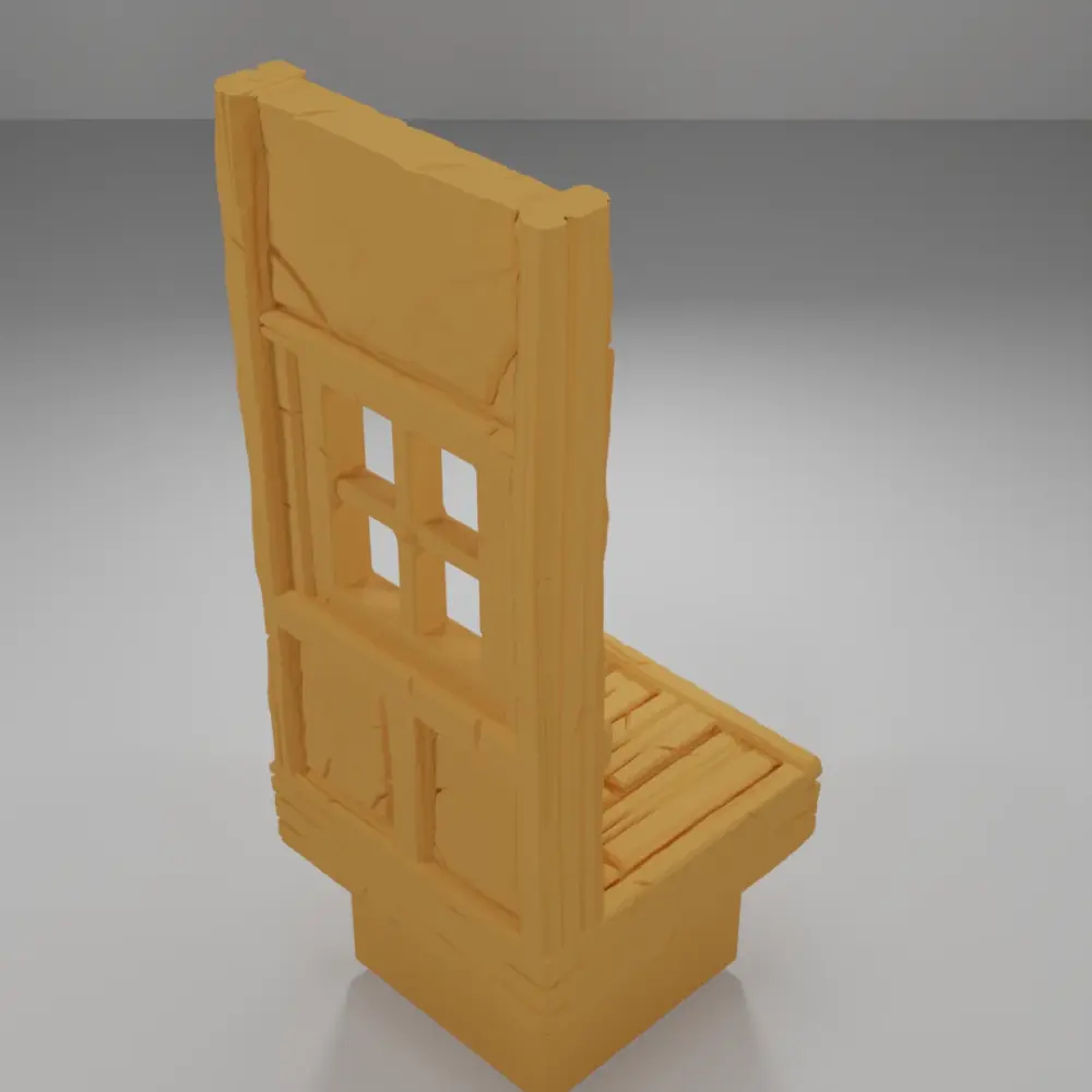 Tall Window Without Glass - Medieval Town Part 1 - Dungeon Blocks - MT1-095-NL