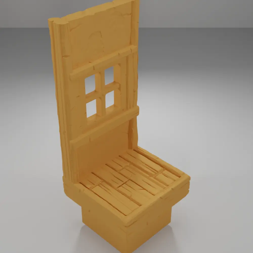 Tall Window Without Glass - Medieval Town Part 1 - Dungeon Blocks - MT1-095-NL