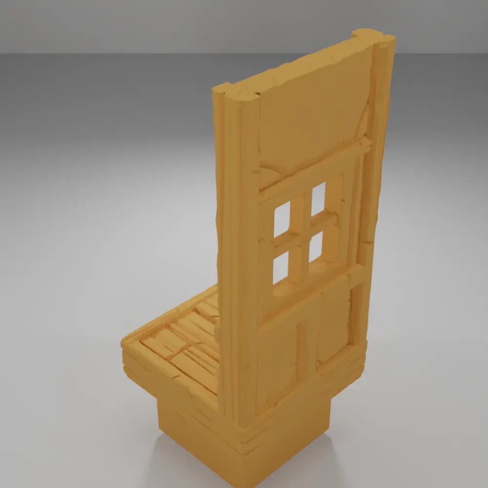 Tall Window Without Glass - Medieval Town Part 1 - Dungeon Blocks - MT1-095-NL