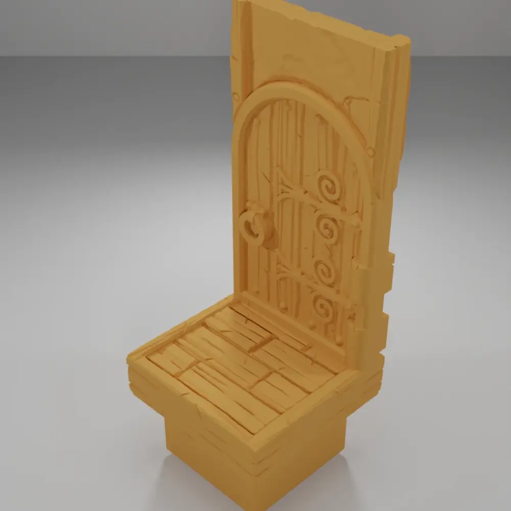Tall Door - Medieval Town Part 1 - Dungeon Blocks - MT1-096-NL