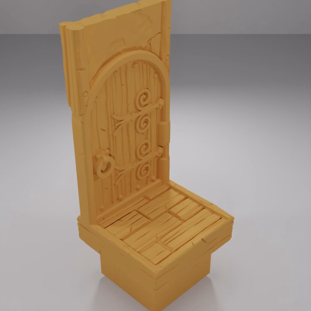 Tall Door - Medieval Town Part 1 - Dungeon Blocks