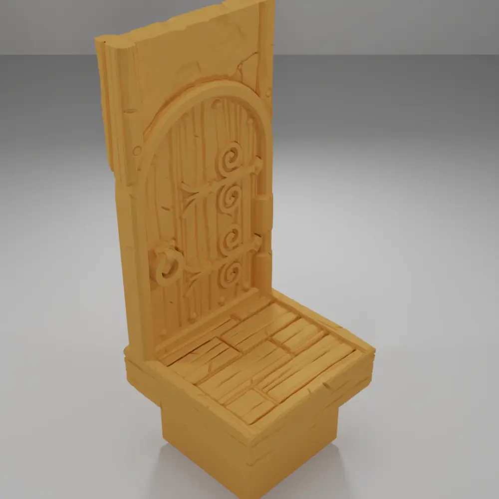 Tall Door - Medieval Town Part 1 - Dungeon Blocks - MT1-096-NL