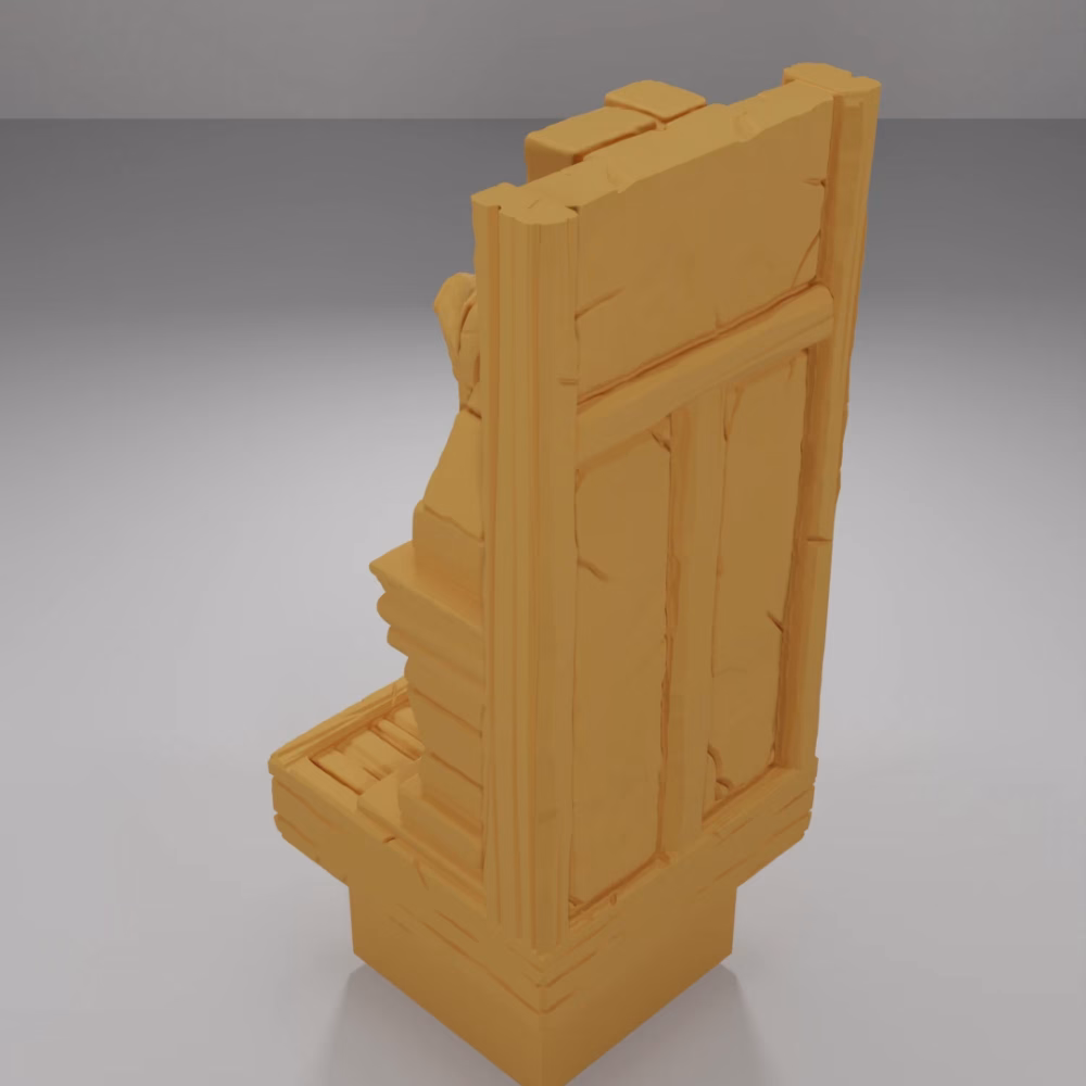 Tall Pig Fireplace - Medieval Town Part 1 - Dungeon Blocks