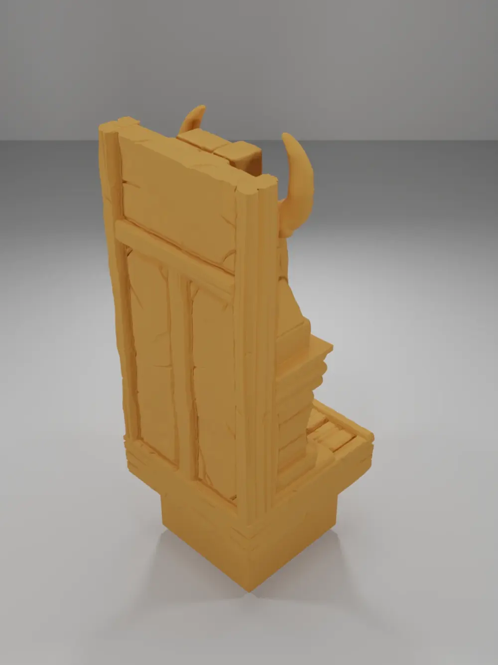 Tall Skull Fireplace - Medieval Town Part 1 - Dungeon Blocks