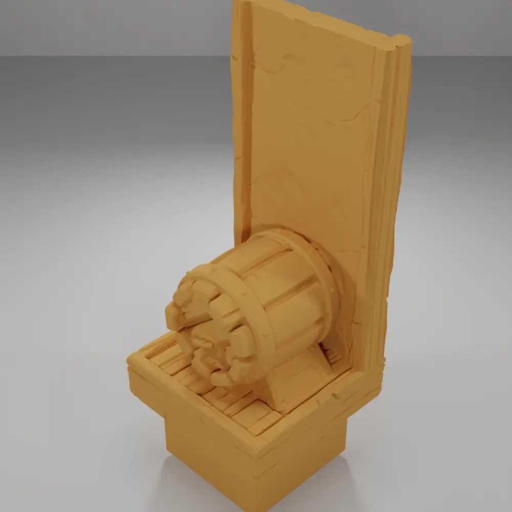 Tall Big Barrel - Medieval Town Part 1 - Dungeon Blocks