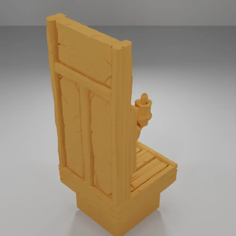 Tall Wall Light - Medieval Town Part 1 - Dungeon Blocks