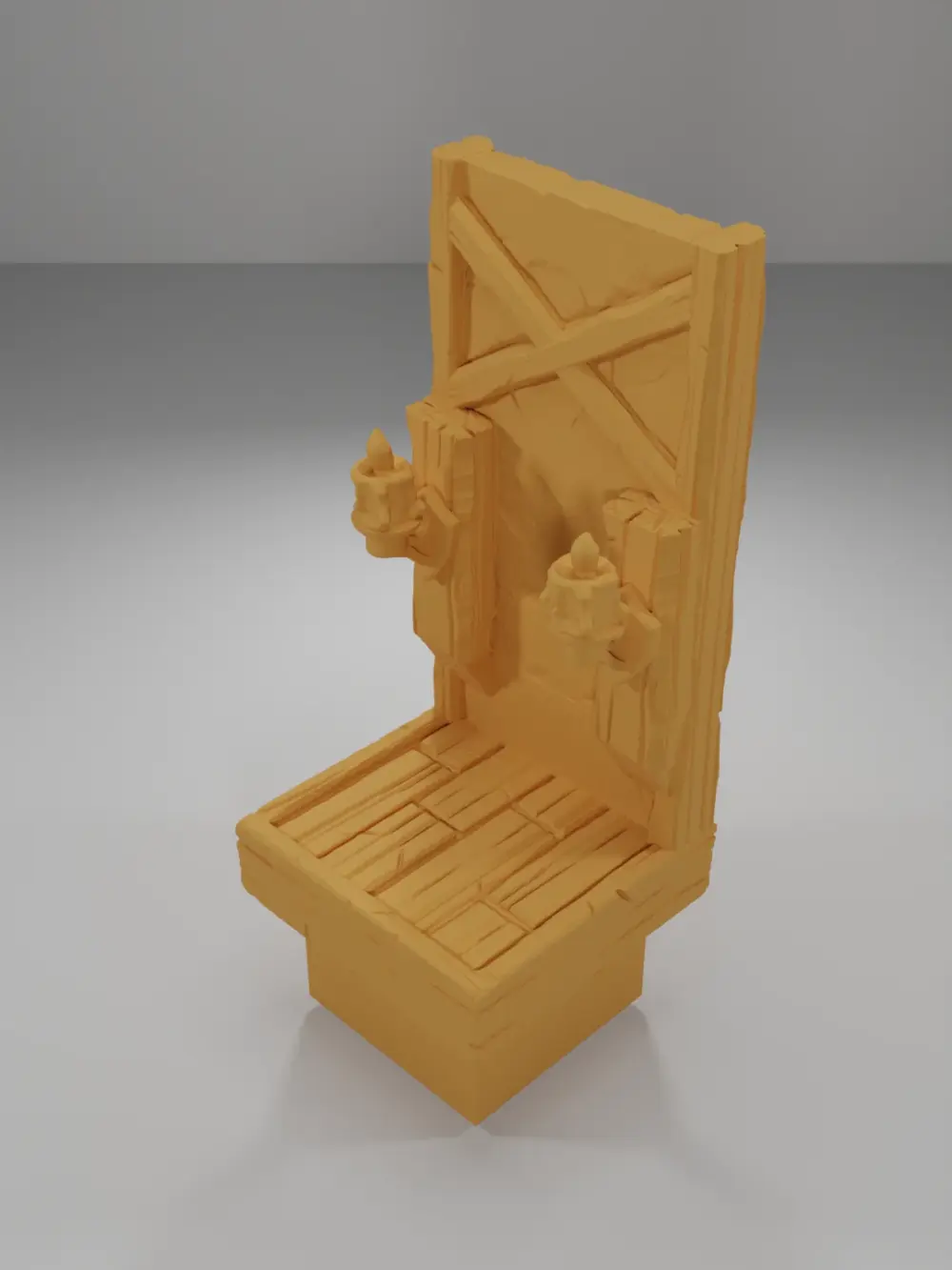 Tall Wall Light - Medieval Town Part 1 - Dungeon Blocks