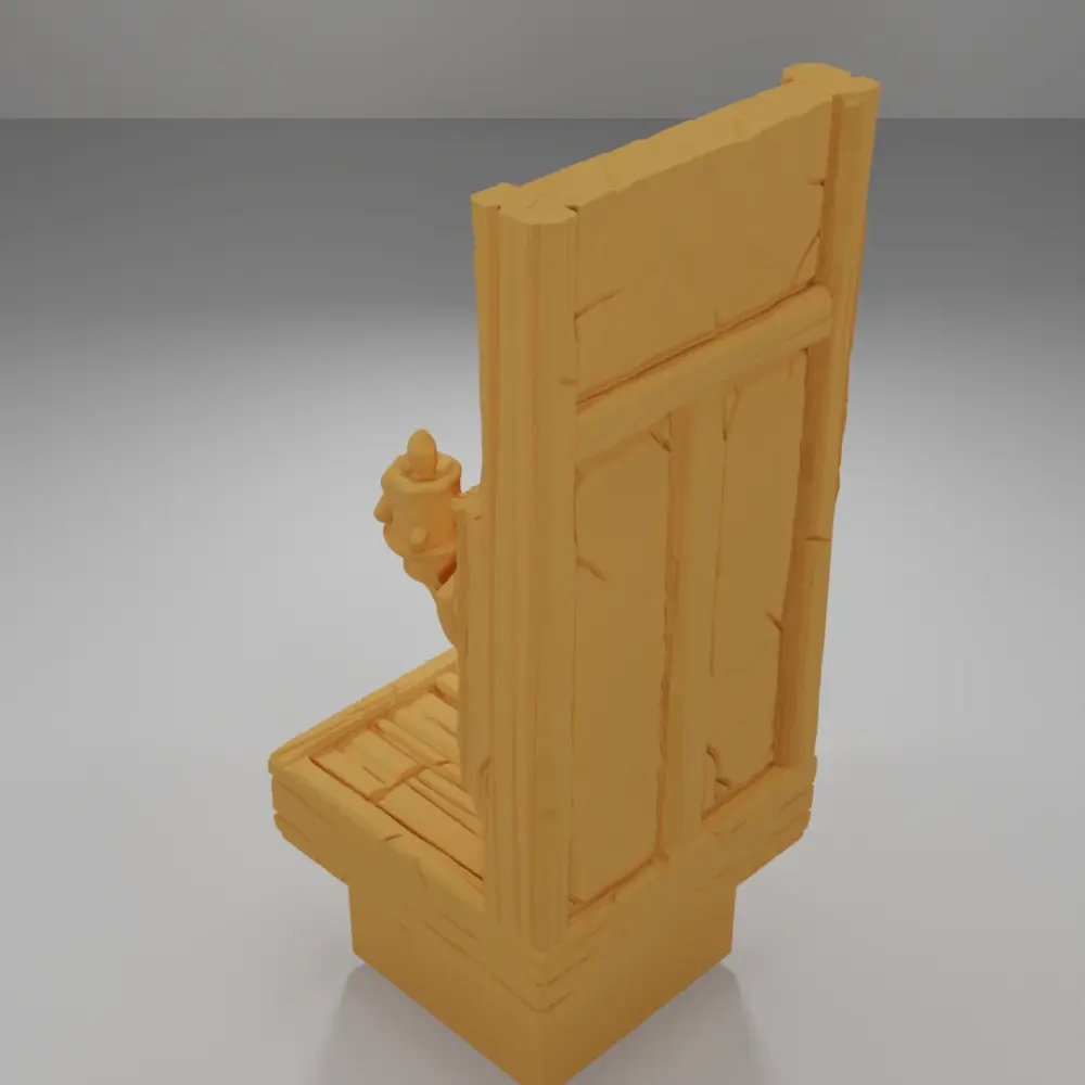 Tall Wall Light - Medieval Town Part 1 - Dungeon Blocks
