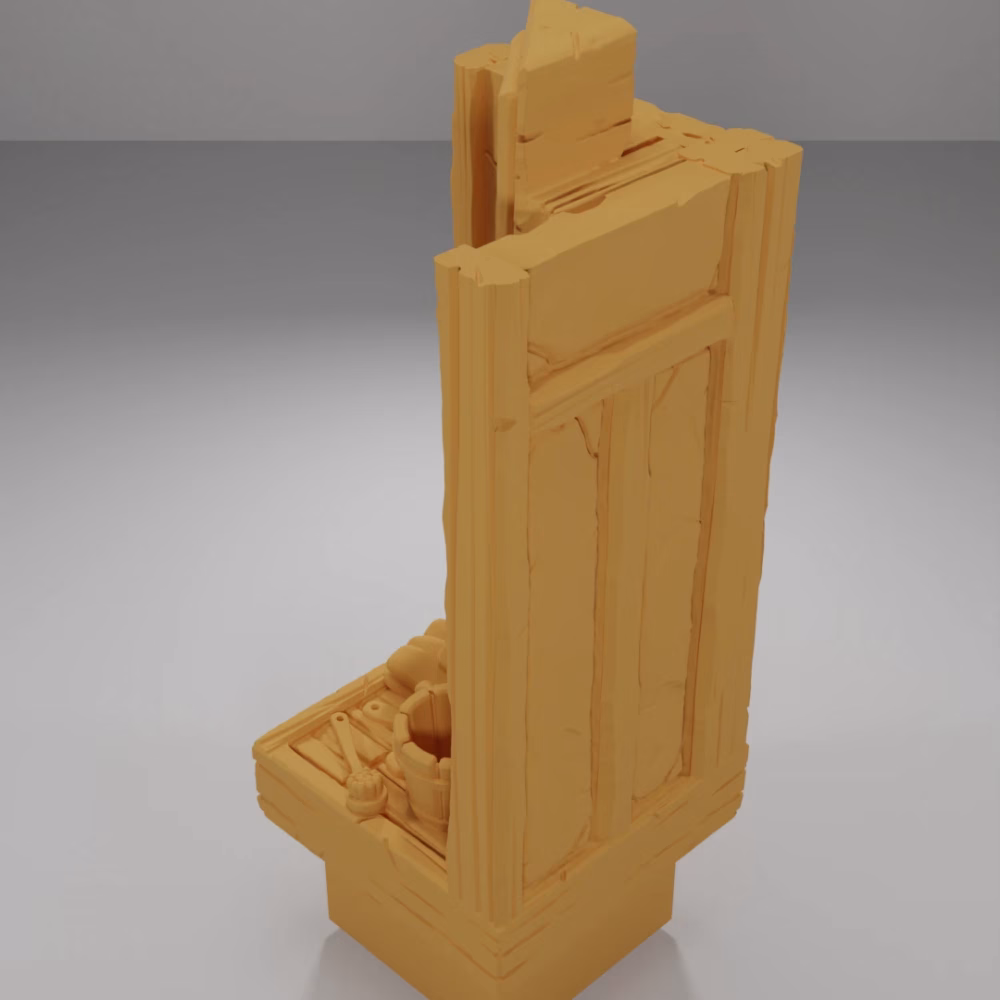 Tall Bath Objects - Medieval Town Part 1 - Dungeon Blocks