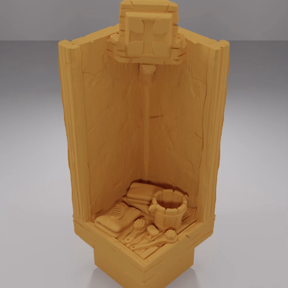 Tall Bath Objects - Medieval Town Part 1 - Dungeon Blocks