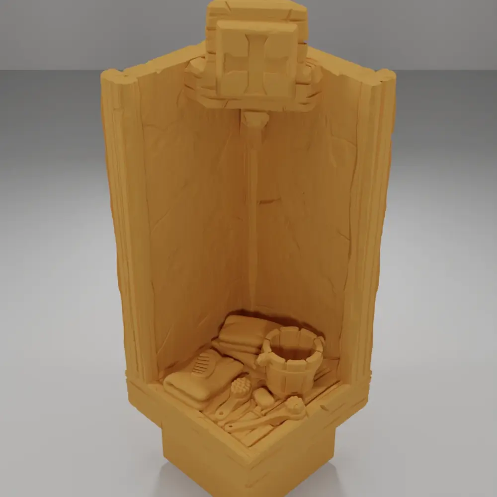 Tall Bath Objects - Medieval Town Part 1 - Dungeon Blocks