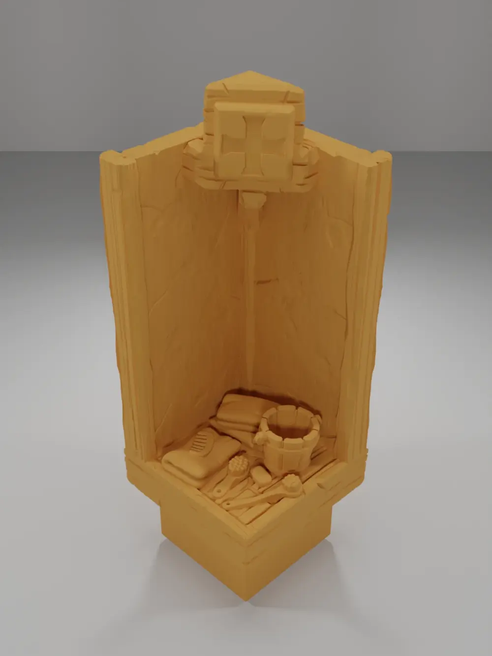 Tall Bath Objects - Medieval Town Part 1 - Dungeon Blocks - MT1-105-NL
